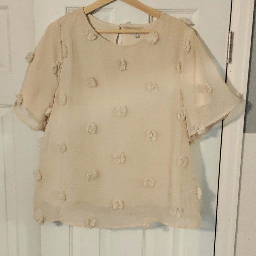 Cream blouse